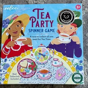 eeBoo Tea Party Spinner Game - Vibrant Family Fun